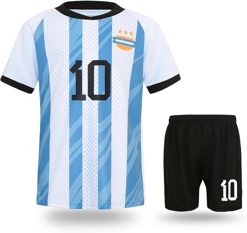JVF Soccer Jerseys for Kids Boys Girls Youth for Sport Football Training Uniform Soccer Fans Shirt Gift Kit Set - Image 1